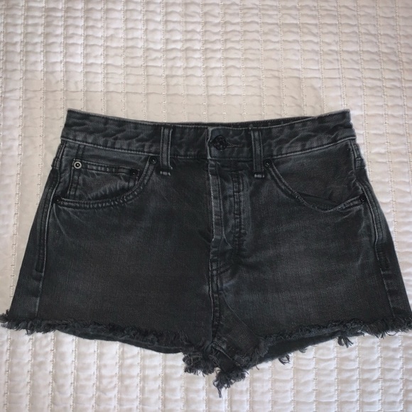 Free People Pants - Free People Black Denim Shorts